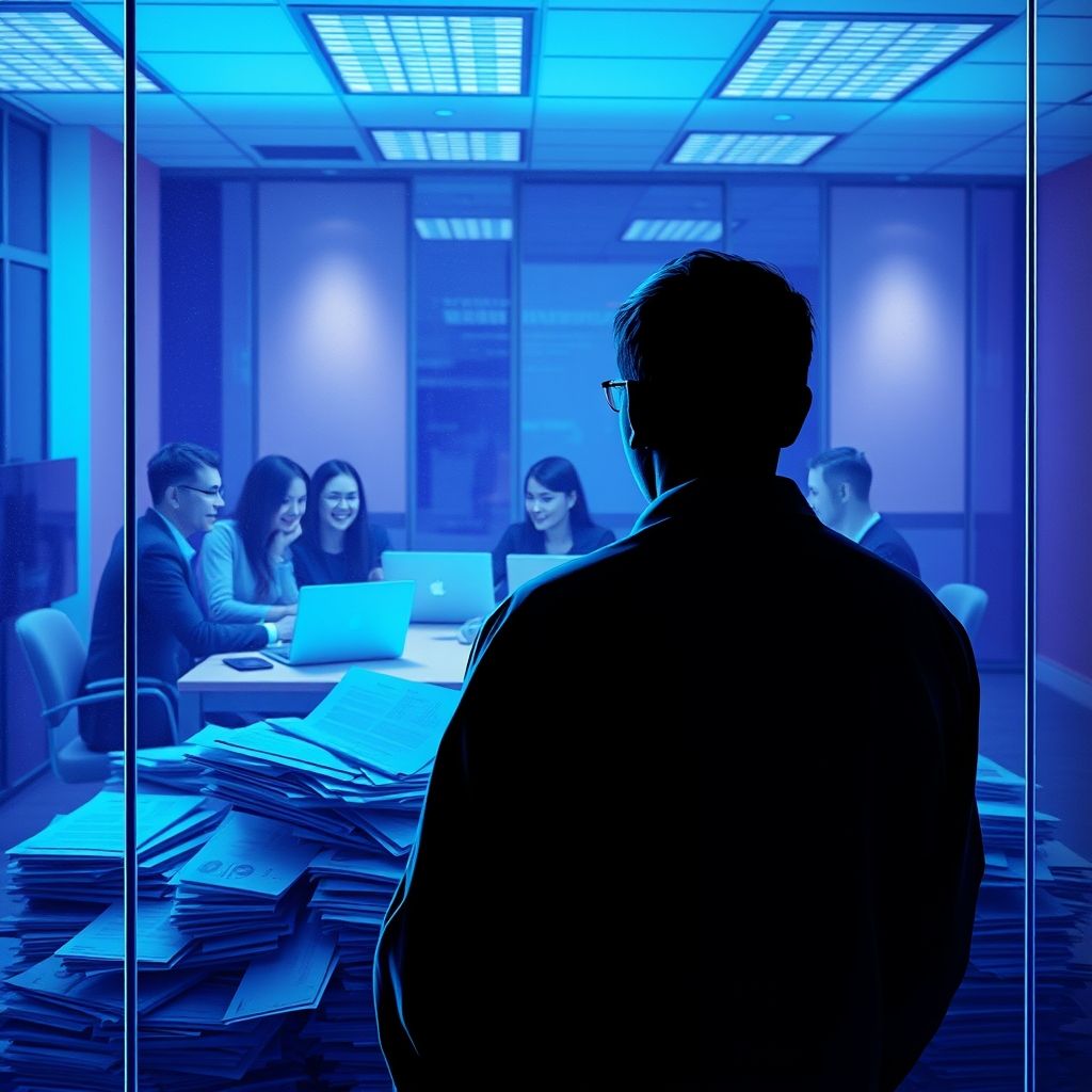 Reclutador observando